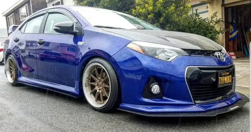 2014-2016 Toyota Corolla S Ikon Motorsports Lip 2PC Front Splitter