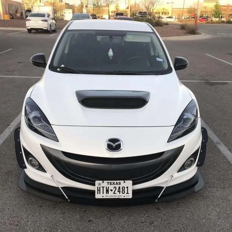 2010-2013 Mazda Speed 3 MS/Bayson R Lip 2PC Front Splitter