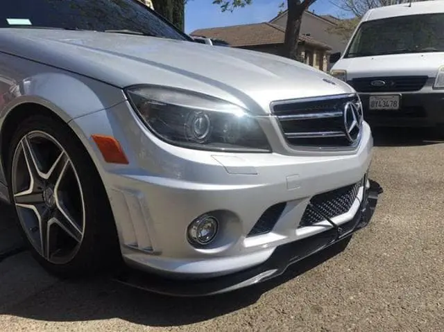 2008-2011 Mercedes Benz C63 AMG 2PC Front Splitter 2008-2011 Mercedes Benz C63 AMG 2PC Front Splitter