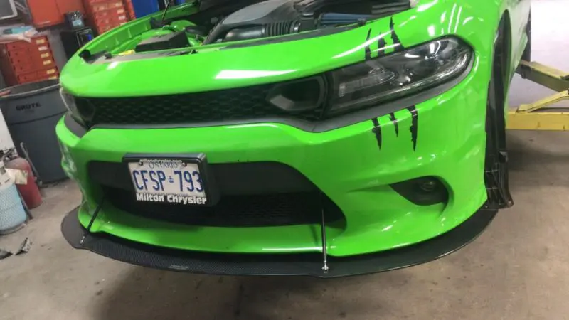 2015-2021 Dodge Charger SRT 392/Hellcat/Daytona/Scat Pack 2PC Front Splitter 2015-2021 Dodge Charger SRT 392/Hellcat/Daytona/Scat Pack 2PC Front Splitter