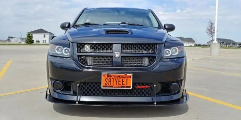 2008-2009 Dodge Caliber SRT 2PC Front Splitter 2008-2009 Dodge Caliber SRT 2PC Front Splitter