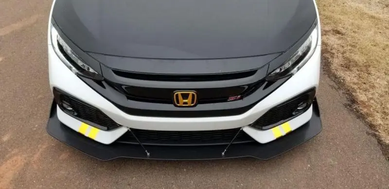 2017-2019 Honda Civic Hatchback 2PC Front Splitter