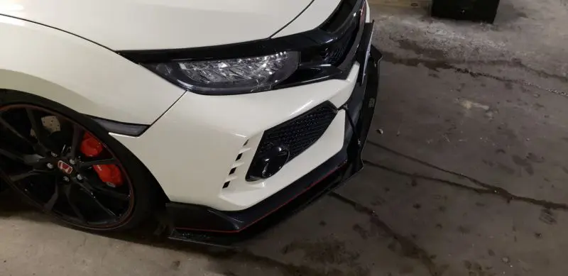 2017-2021 Honda Civic Type R Version 1 2PC Front Splitter 2017-2021 Honda Civic Type R Version 1 2PC Front Splitter