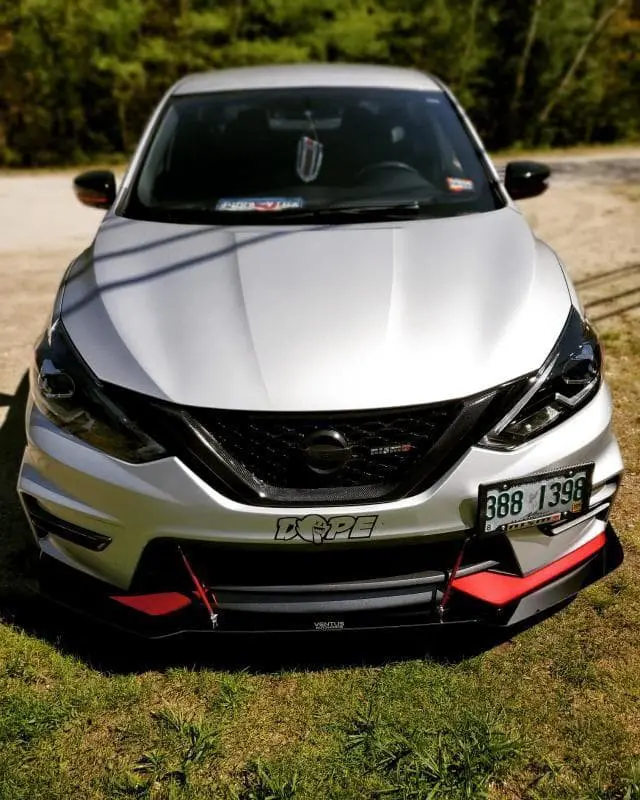 2017-2019 Nissan Sentra Nismo 2PC Front Splitter 2017-2019 Nissan Sentra Nismo 2PC Front Splitter