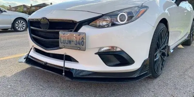 2014-2016 Mazda 3 Lenz Design Lip 2PC Front Splitter