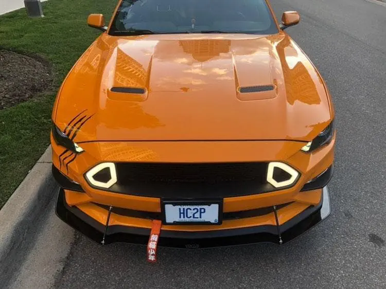 2018-2023 Ford Mustang 2PC Front Splitter