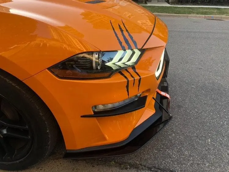 2018-2023 Ford Mustang 2PC Front Splitter