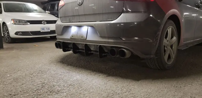 2018-2021 Volkswagen Golf GTI MK7.5 Rear Diffuser+Rear Corner Spats 2018-2021 Volkswagen Golf GTI MK7.5 Rear Diffuser+Rear Corner Spats