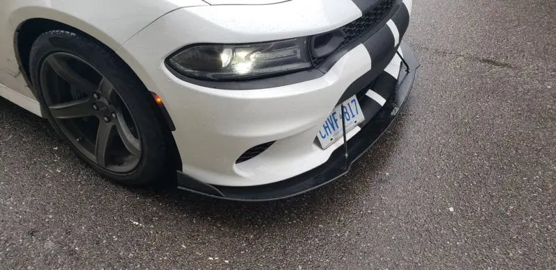2015-2021 Dodge Charger SRT 392/Hellcat/Daytona/Scat Pack 2PC Front Splitter 2015-2021 Dodge Charger SRT 392/Hellcat/Daytona/Scat Pack 2PC Front Splitter