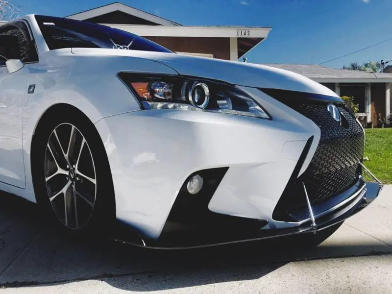 2014-2017 Lexus CT200H 2PC Front Splitter 2014-2017 Lexus CT200H 2PC Front Splitter