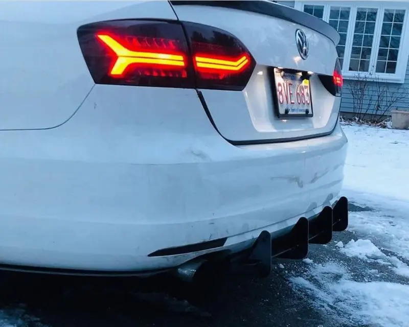 2011-2014 Volkswagen Jetta MK6 Rear Diffuser+Rear Corner Spats 2011-2014 Volkswagen Jetta MK6 Rear Diffuser+Rear Corner Spats