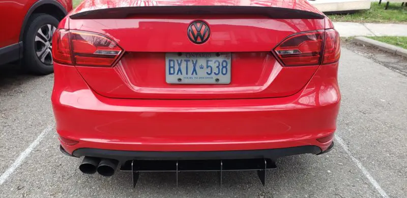2011-2014 Volkswagen GLI MK6 Rear Diffuser+Rear Corner Spats 2011-2014 Volkswagen GLI MK6 Rear Diffuser+Rear Corner Spats