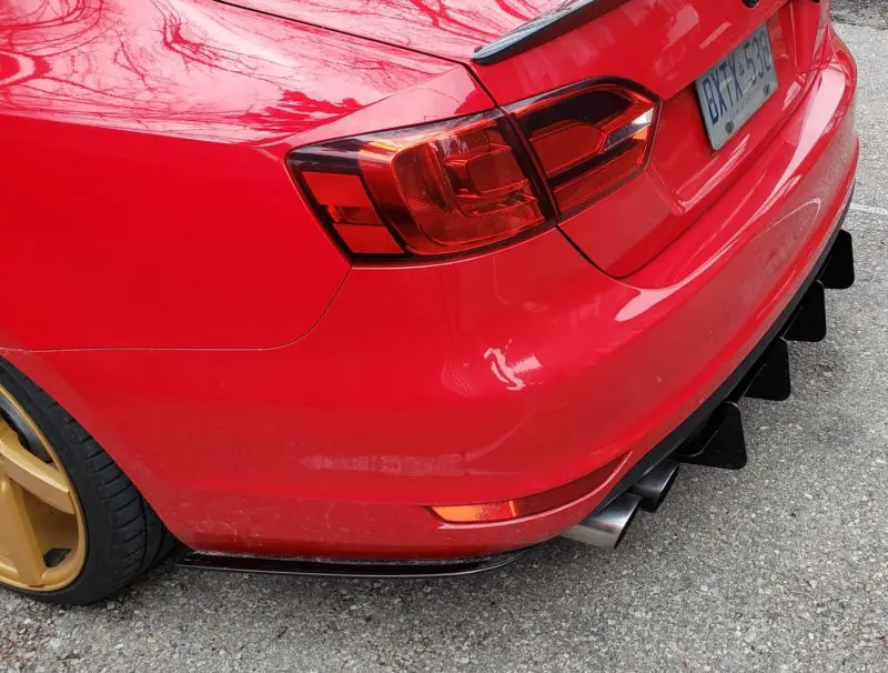 2011-2014 Volkswagen GLI MK6 Rear Diffuser+Rear Corner Spats 2011-2014 Volkswagen GLI MK6 Rear Diffuser+Rear Corner Spats