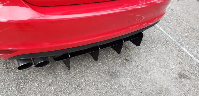 2011-2014 Volkswagen GLI MK6 Rear Diffuser+Rear Corner Spats 2011-2014 Volkswagen GLI MK6 Rear Diffuser+Rear Corner Spats