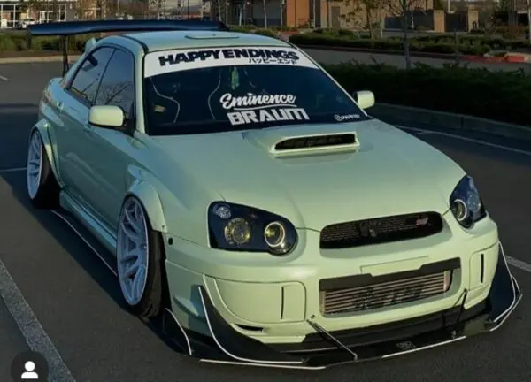2002-2007 Subaru WRX Sedan 2PC Side Splitters