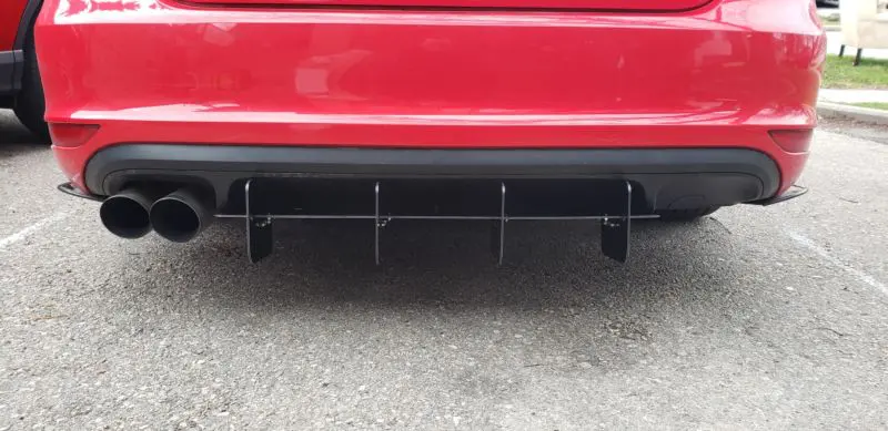 2011-2014 Volkswagen GLI MK6 Rear Diffuser+Rear Corner Spats 2011-2014 Volkswagen GLI MK6 Rear Diffuser+Rear Corner Spats