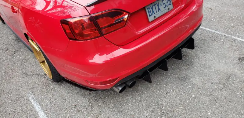 2011-2014 Volkswagen GLI MK6 Rear Diffuser+Rear Corner Spats 2011-2014 Volkswagen GLI MK6 Rear Diffuser+Rear Corner Spats