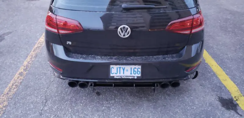 2018-2021 Volkswagen Golf R MK7.5 Rear Diffuser+Rear Corner Spats