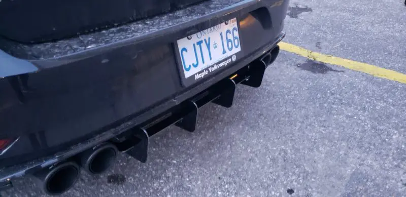 2018-2021 Volkswagen Golf R MK7.5 Rear Diffuser+Rear Corner Spats