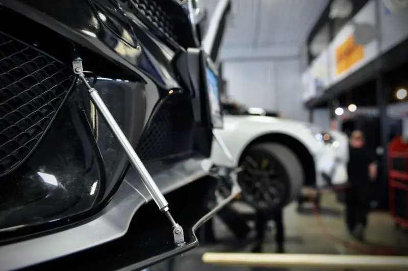 2017-2018 Mercedes Benz C43 AMG 2PC Front Splitter 2017-2018 Mercedes Benz C43 AMG 2PC Front Splitter