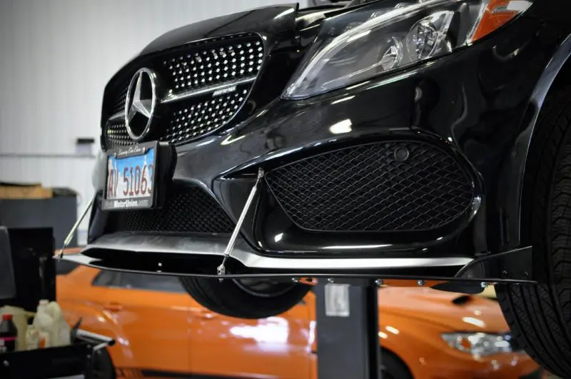 2017-2018 Mercedes Benz C43 AMG 2PC Front Splitter 2017-2018 Mercedes Benz C43 AMG 2PC Front Splitter