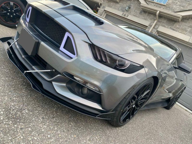 2015-2017 Ford Mustang Non Performance Pack Front Splitter