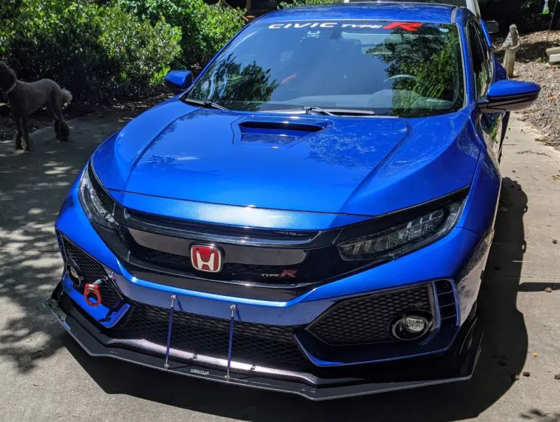 2017-2021 Honda Civic Type R Version 1 2PC Front Splitter 2017-2021 Honda Civic Type R Version 1 2PC Front Splitter