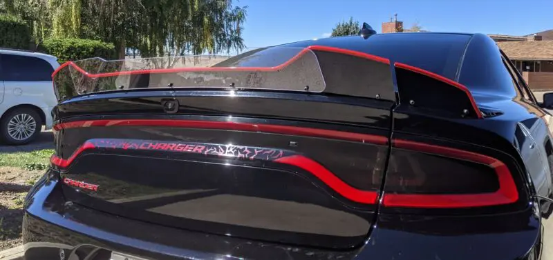 2015-2021 Dodge Charger Wickerbill RT (FITS ON SMALL SPOILER)