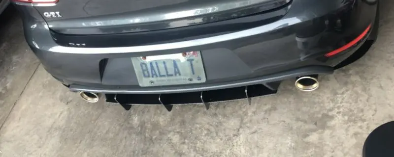 2010-2014 Volkswagen GTI MK6 Rear Diffuser+Rear Corner Spats 2010-2014 Volkswagen GTI MK6 Rear Diffuser+Rear Corner Spats