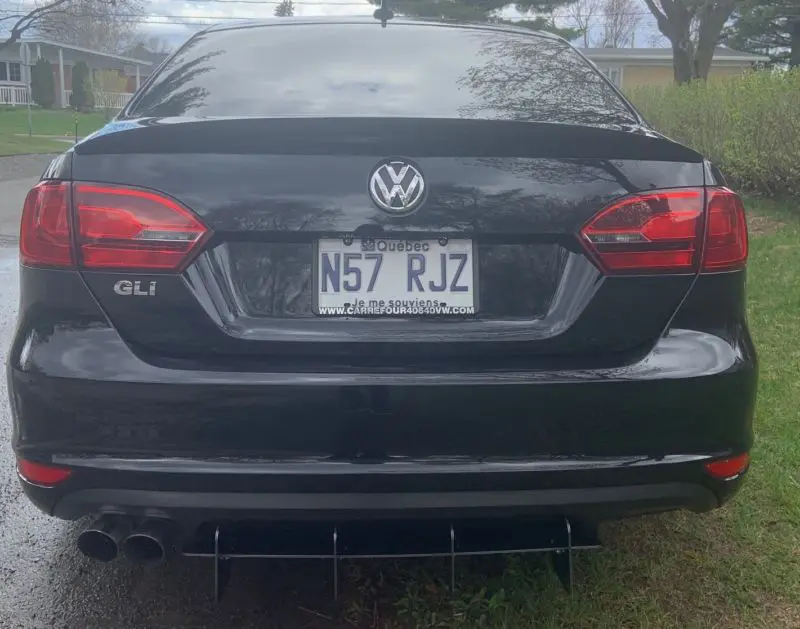 2011-2014 Volkswagen GLI MK6 Rear Diffuser+Rear Corner Spats 2011-2014 Volkswagen GLI MK6 Rear Diffuser+Rear Corner Spats