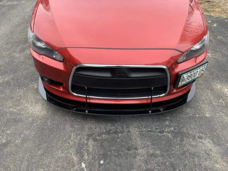 2008-2015 Mitsubishi Lancer/Ralliart 2PC Front Splitter
