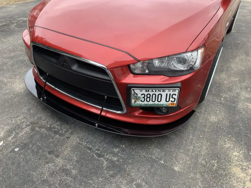 2008-2015 Mitsubishi Lancer/Ralliart 2PC Front Splitter
