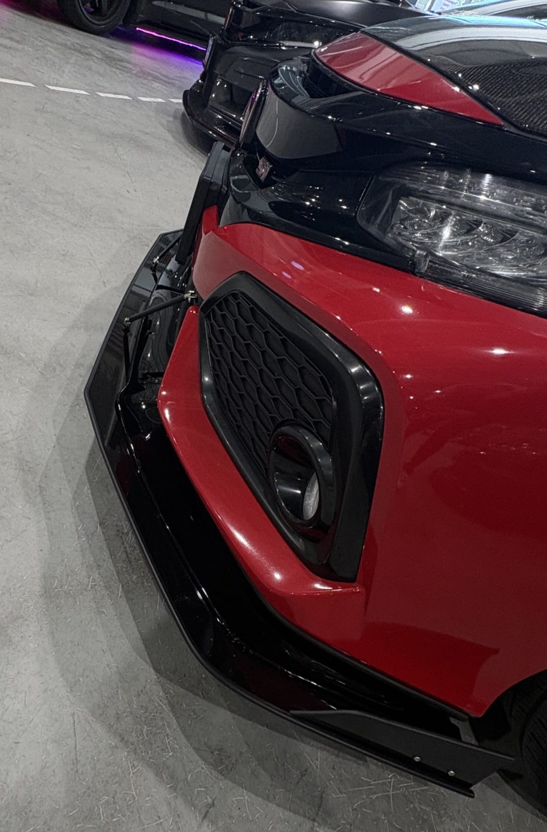 2016-2021 Honda Civic GT/GR Lip 2PC Front Splitter 2016-2021 Honda Civic GT/GR Lip 2PC Front Splitter