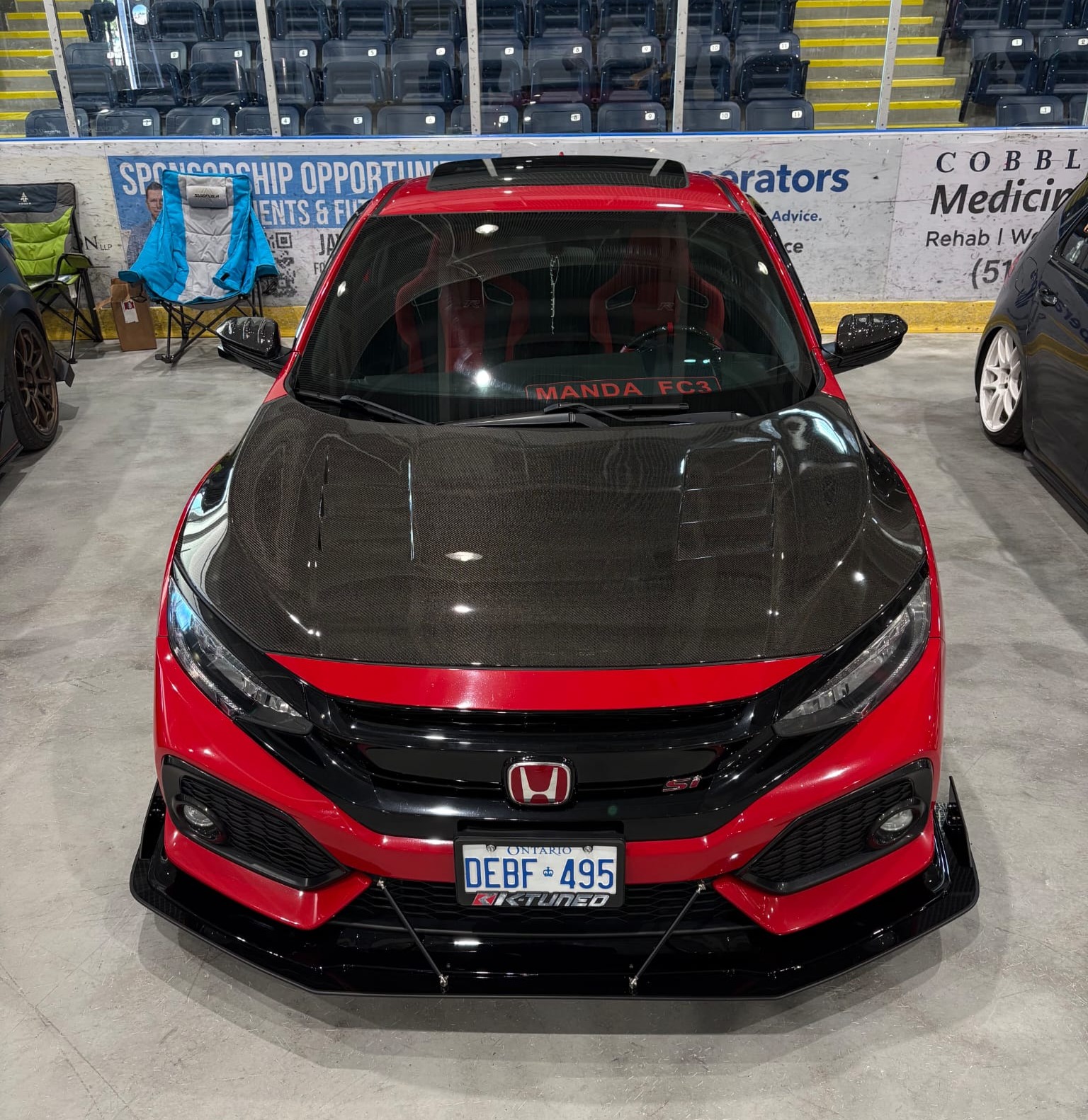 2016-2021 Honda Civic GT/GR Lip 2PC Front Splitter 2016-2021 Honda Civic GT/GR Lip 2PC Front Splitter