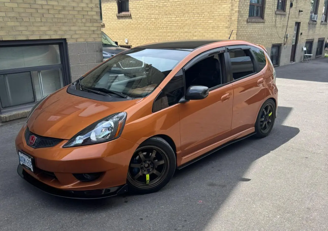 2007-2013 Honda Fit Sport 2PC Front Splitter 2007-2013 Honda Fit Sport 2PC Front Splitter